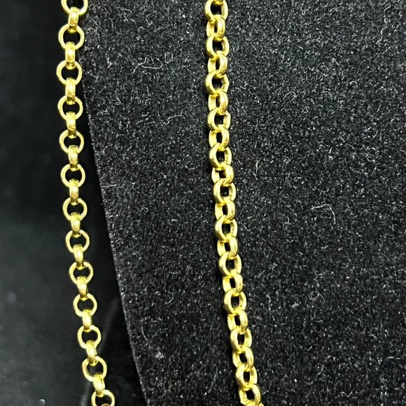 VTG Monet Single Strand Gold Tone And Faux Pearl Flapper Chain Necklace (3177) - Picture 4 of 5